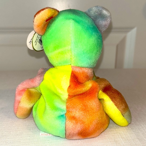 Peace Bear Beanie Baby - Picture 3 of 9